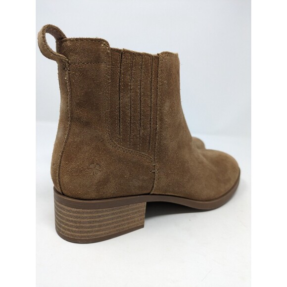 Lucky Brand Women's LP Pelerton Ankle Boots Pull On Suede Brown Size 8M NWOB - Picture 3 of 10